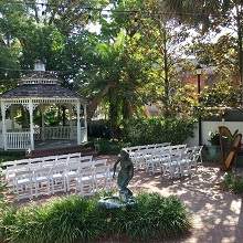Wedding Courtyard at Lake Lucerne Orlando Florida